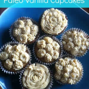 Are you following the Paleo diet but still love cupcakes?! I've got your back with these Paleo vanilla cupcakes!