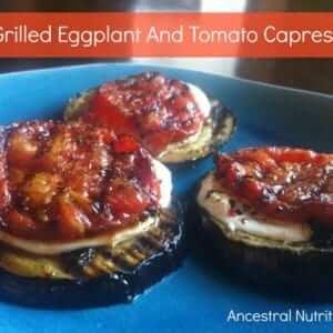 Grilled Eggplant and Tomato Caprese