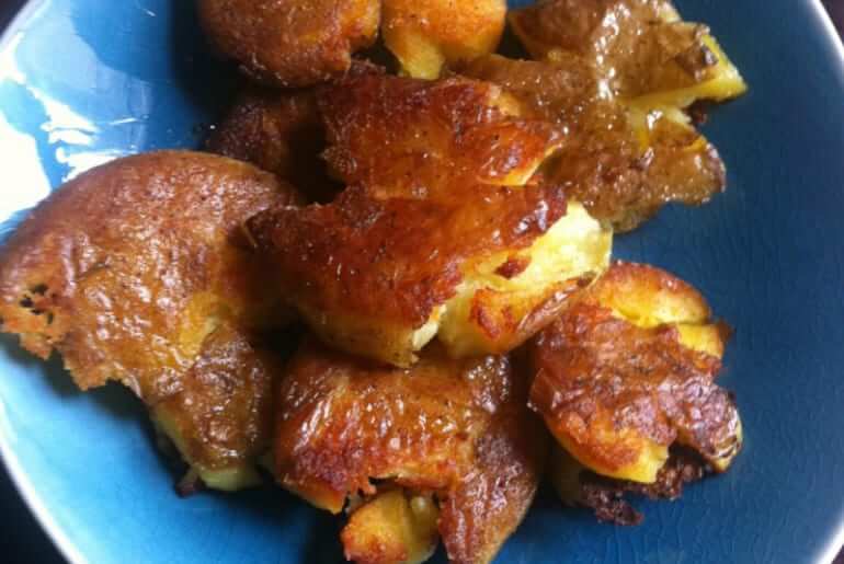 Panfried Smashed Potatoes Recipe