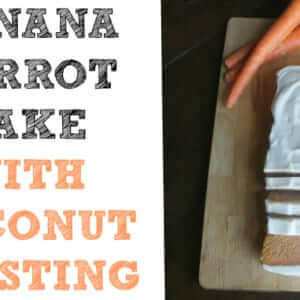 healthy banana carrot cake