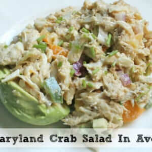 Chipotle Maryland Crab Salad In Avocado Cups