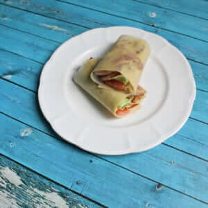 Paleo BLT Wraps on a plate