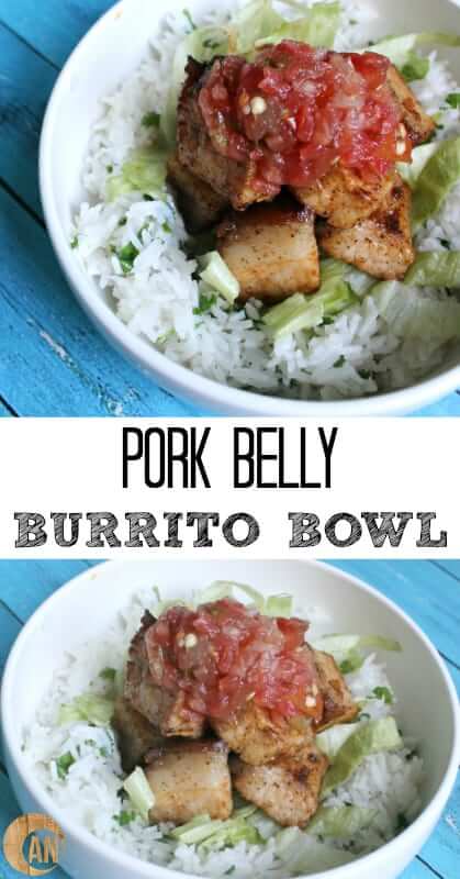 Pork-Belly Burrito Bowl #paleo #porkrecipes