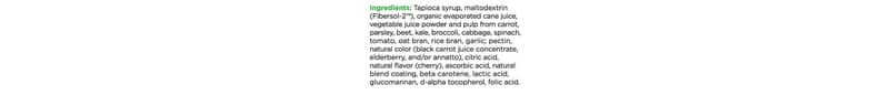 igredients for juice plus supplements