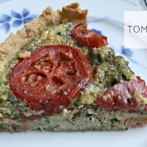 Paleo tomato and herb quiche