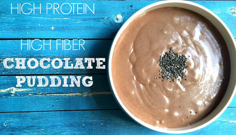 High Protein + High Fiber Chocolate Pudding