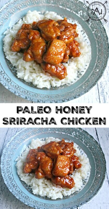 Paleo Honey Sriracha Chicken - an easy, healthy, gluten-free dinner that-makes perfect leftovers for lunch!