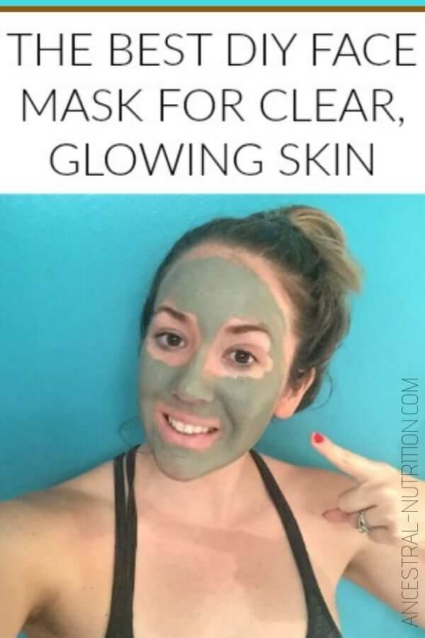  The BEST DIY Face Mask for Clear Glowing Skin! This easy homemade mask really works! The clay pulls impurities from the skin.The apple cider vinegar is a great toner and balances the pH of the skin; while the tea tree kills off acne causing bacteria. A natural treatment easily made at home #homemade, #natural, #easy, #clay, #DIY