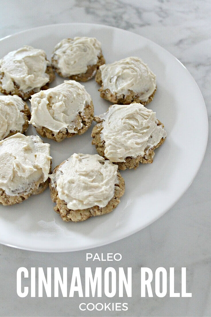 Paleo Cinnamon Roll Cookies - the best gluten-free dessert ever!