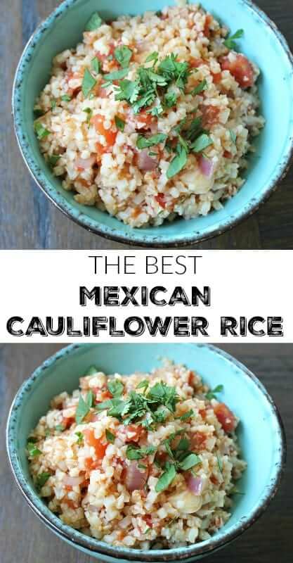 The Best Mexican Cauliflower Rice - paleo, gluten-free, healthy, easy and even vegan! #vegan, #paleo