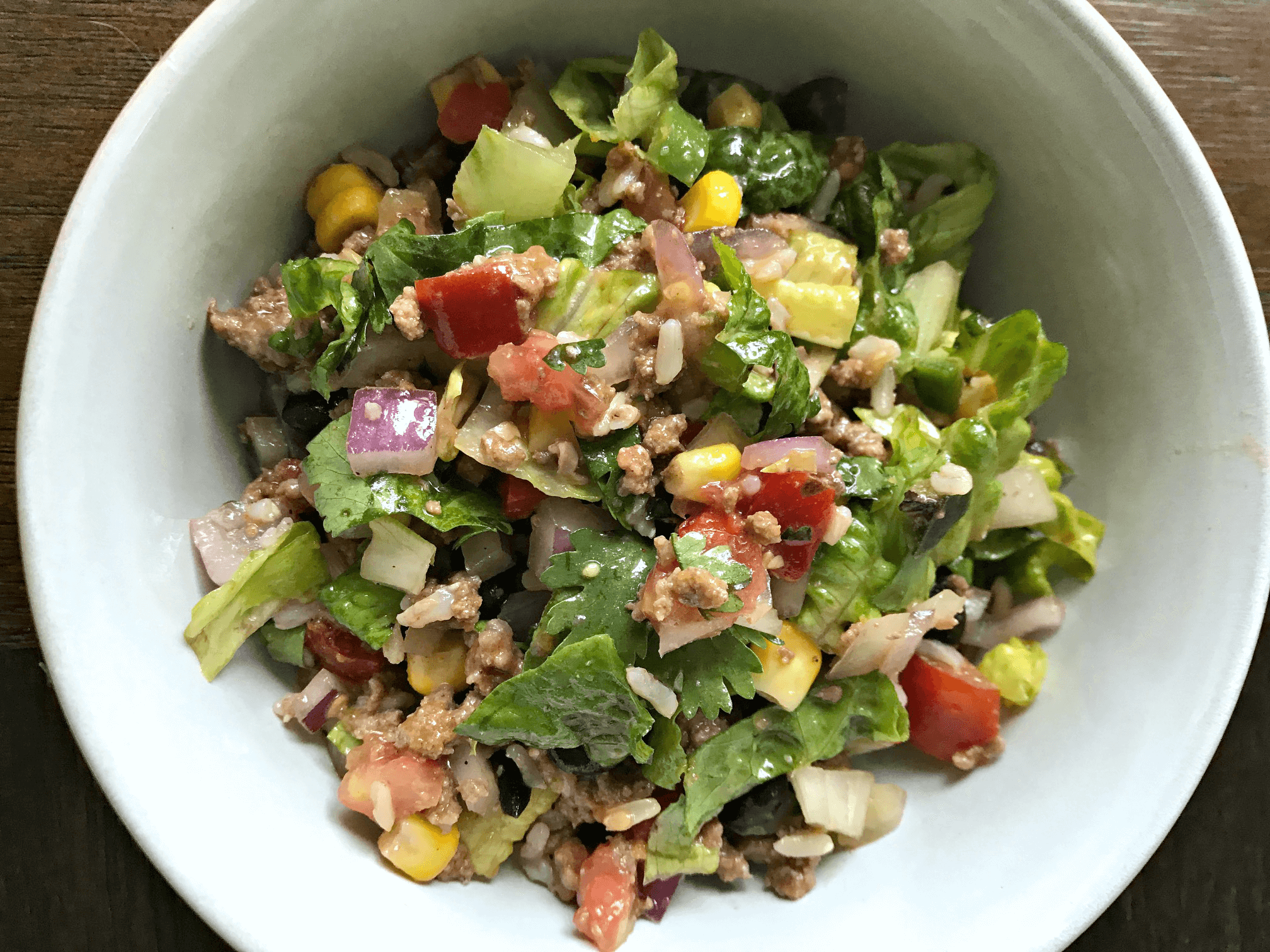 Vegetarian Taco Salad Meal Prep