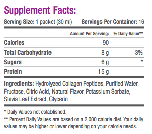 Le-Vel Thrive Collagen ingredients list