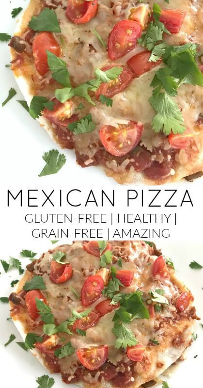 Forget Taco Bell. This Gluten-free Mexican Pizza recipe is so easy to make, you only have to cook the ground beef and assemble the pizza, then bake. Super quick and simple. Insanely delicious.#tacobellcopycat, #glutenfree