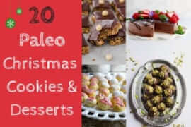 20 Easy Paleo Christmas Cookies and Desserts