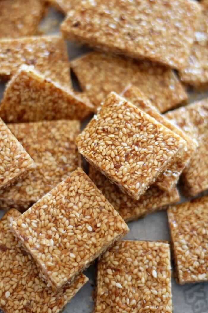 Paleo Sesame Crunch Candy