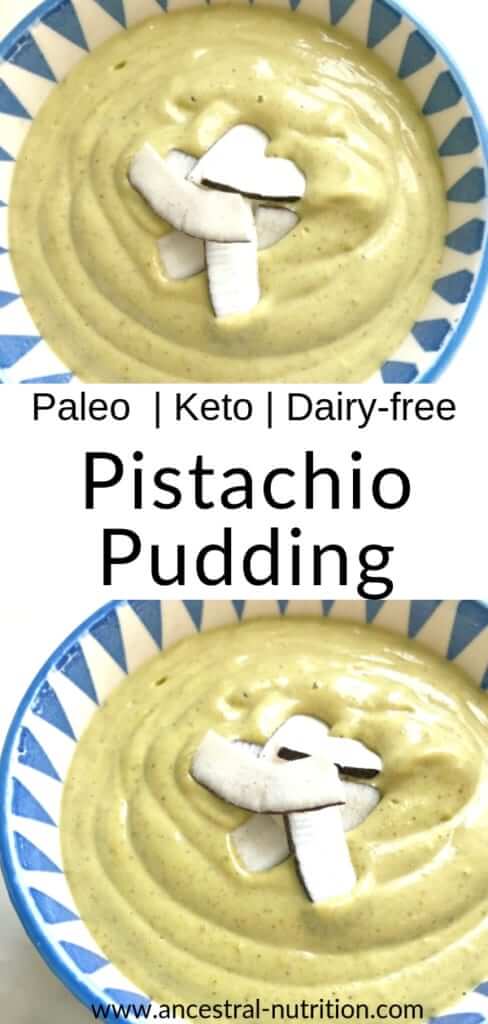 This healthy pistacio pudding is completely made from scratch and insanely delicious. It also happens to be paleo, dairy-free, keto, refined sugar free and perfect for those late night sugar cravings. #keto #paleo #dairyfree #dessert