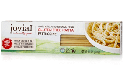 a pack of jovial gluten-free brown rice fettuccine 