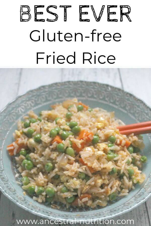 Healthy Gluten-free Fried Rice Recipe | Have the best ever restaurant-style Chinese fried rice ready in under 10 minutes! I will show you how! #healthyrecipes #easydinnerrecipes