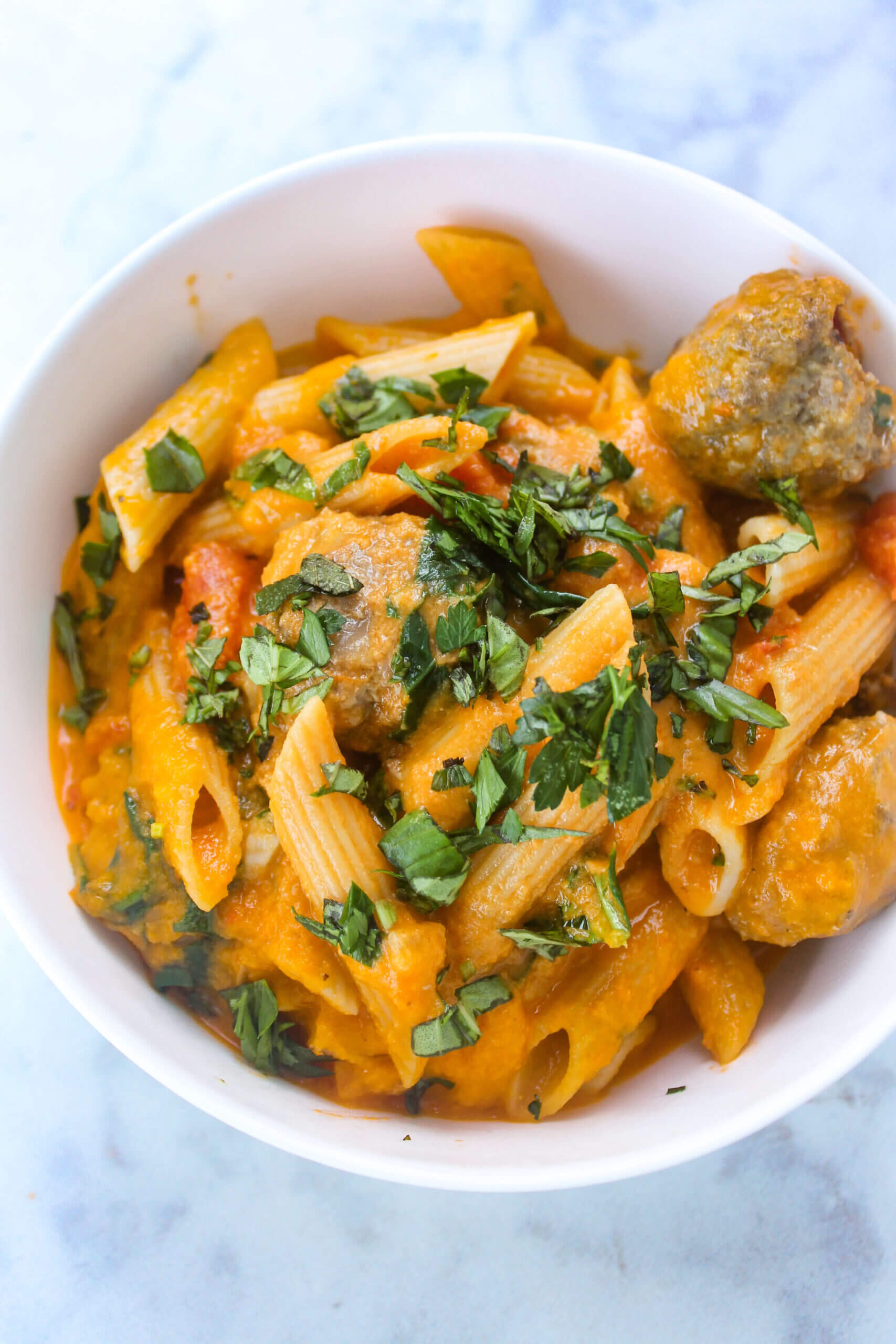 Gluten-Free Tomato Soup Recipe with Penne and Meatballs - Ancestral ...