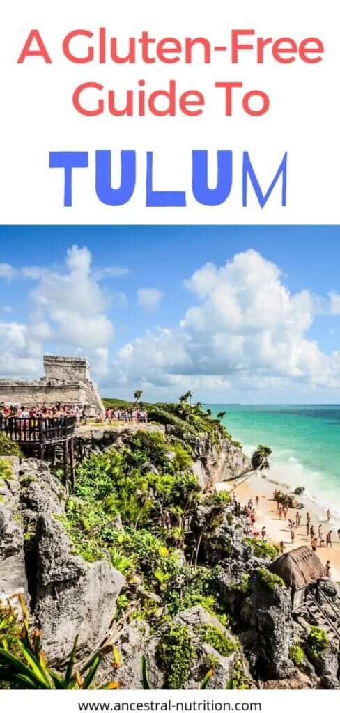 The best Gluten-free Guide To Traveling to Tulum as a family with small kids! Planning a family trip to the Mayan Riviera in Yucatan, Mexico with your small children? AWESOME! Read this post for tips on accommodation and activities  and learn about the best gluten-free restaurant options in the bohemian beach town #glutenfreelife #tulum #beachvacation #familyvacation #traveltips