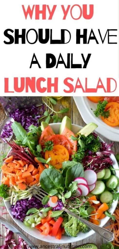 Is eating a salad for lunch everyday healthy? Here's the low down on lunch salads plus healthy lunch salad ideas that are quick and easy to make ahead. #lunchsalad #mealprep #diet #weightloss #nutrition