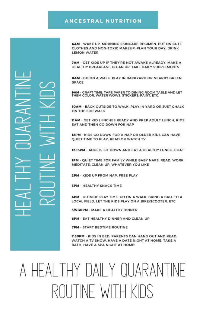 a day plan of healthy quarantine activities you can do with small kids during lockdown #quarantine #lockdown #parenthood #mentalhealth