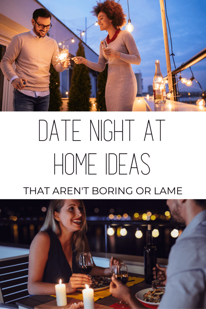 Keep the love alive during quarantine with these 12+ simple and easy romantic Date Night At Home Ideas that will help you feel closer, and provide a break from the stress.  #quarantinelife #datenight  #romance #relationships #mentalhealth