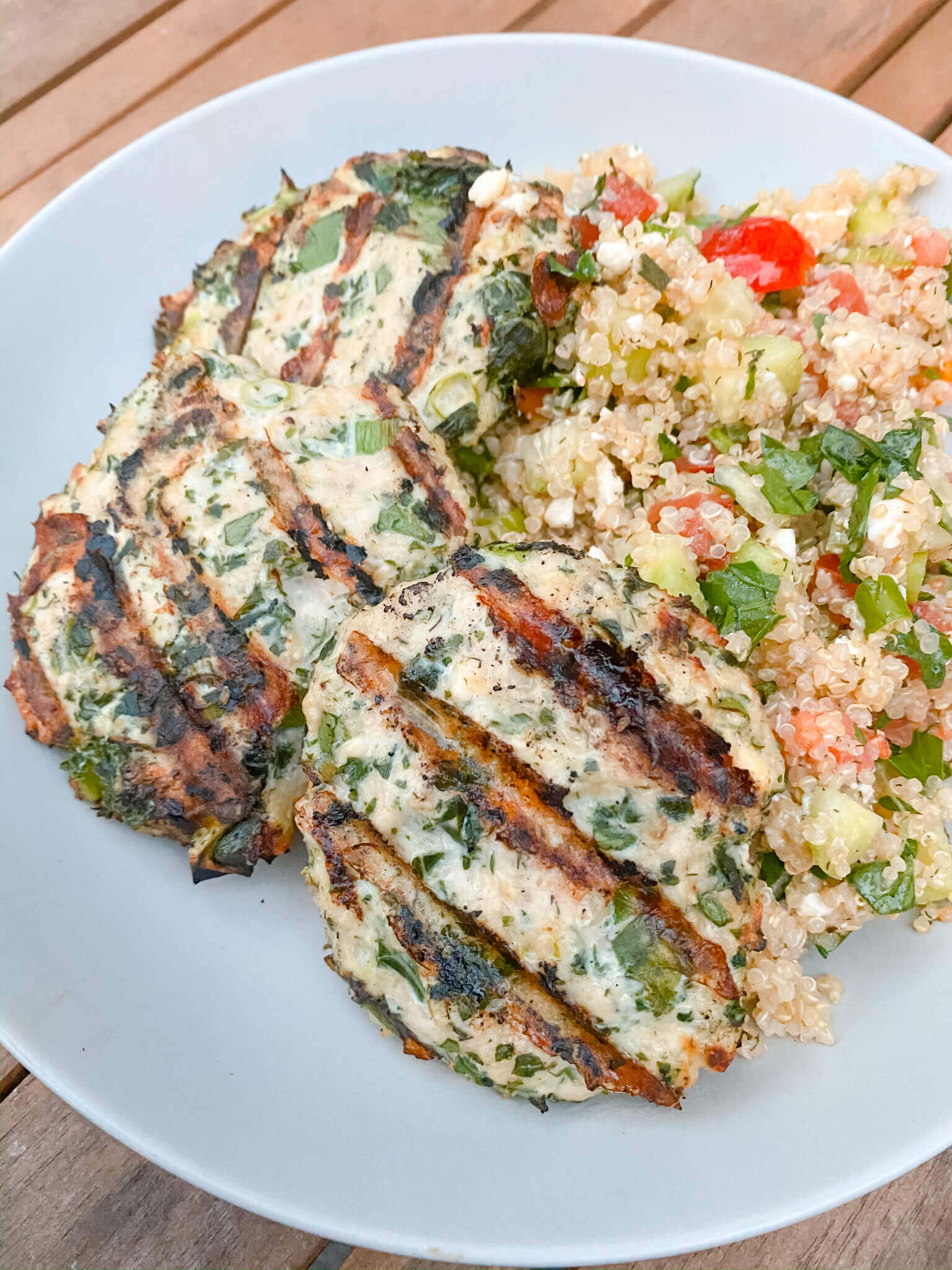 Spinach & Feta Chicken Burgers Ancestral Nutrition