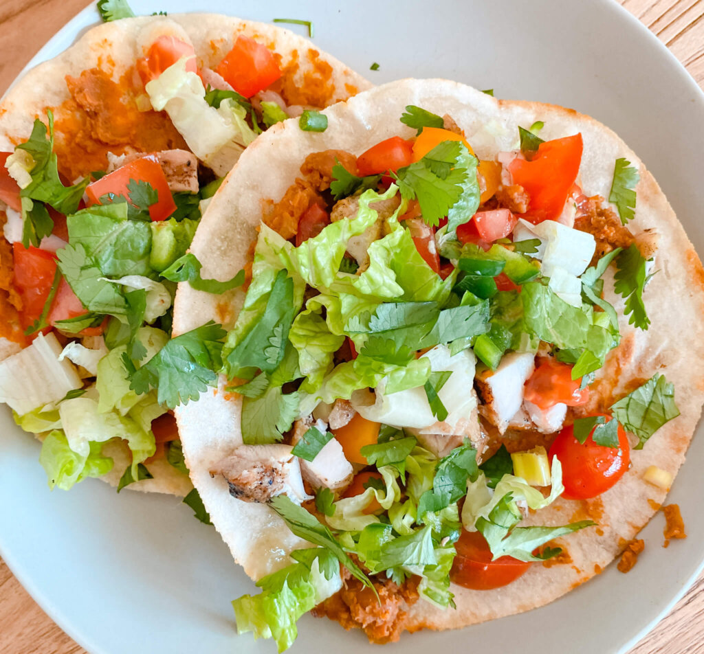 Chicken And Refried Bean Tostadas Ancestral Nutrition 1237